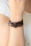 Tougher Than Leather Brown Paparazzi Bracelet All Eyes On U Jewelry 
