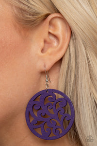 Fresh Off The Vine Purple Paparazzi Earrings All Eyes On U Jewelry 