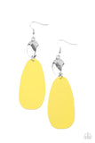 Vivaciously Vogue Yellow Paparazzi Earrings All Eyes On U Jewelry 