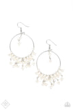 Now On Broadway White Pearl Earrings- Paparazzi Accessories