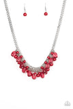 5th Avenue Flirtation Red  Paparazzi Necklace All Eyes On U Jewelry 
