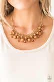 Tour de Trendsetter Brown Paparazzi Necklace All Eyes On U Jewelry 