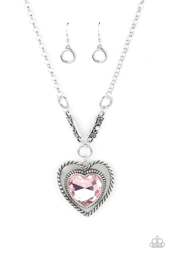 Heart Full Of Fabulous Pink Paparazzi Necklace