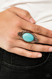 Pioneer Party Copper Ring Paparazzi Ring