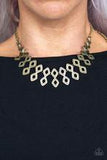 Geometric Brass Paparazzi Necklace All Eyes On U Jewelry Store