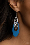 Ambitious Allure Blue Paparazzi Earrings All Eyes On U Jewelry Store 