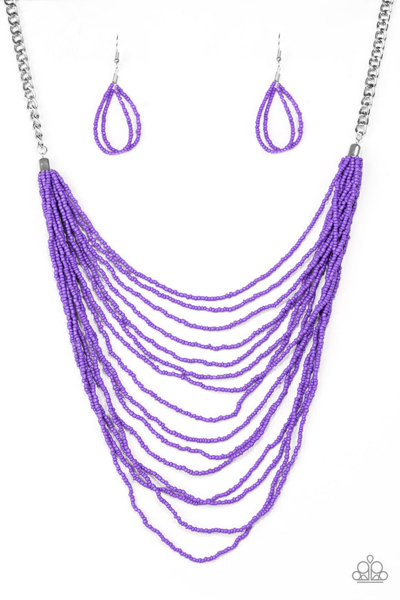 Bora Bombora Purple Paparazzi Necklace All Eyes On U