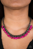 Coyly Colorful  Pink Paparazzi Necklace All Eyes On U