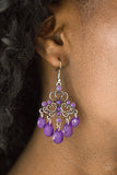 Dip It In Glow Purple Paparazzi Earrings