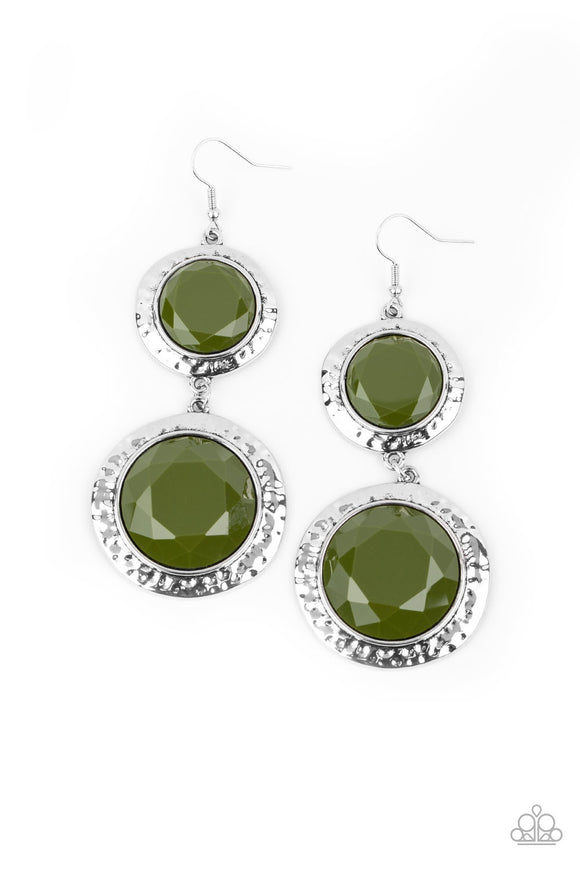 Thrift Shop Stop Green Paparazzi Earrings All Eyes On U Jewelry 