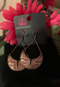 Tribal Copper Paparazzi Earrings