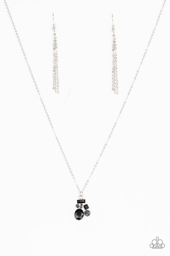 Time To Be Timeless Black Paparazzi Necklace All Eyes On U