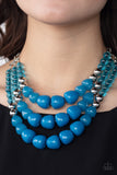 Forbidden Fruit Blue Paparazzi Necklace All Eyes On U Jewelry 