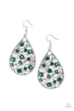 Certainly Courtier Green Paparazzi Earrings All Eyes On U Jewelry 