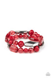 Rockin Rock Candy Red Paparazzi Bracelet All Eyes On U Jewelry 