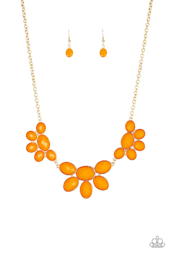 Flair Affair Orange Necklace - Paparrazi Accessories