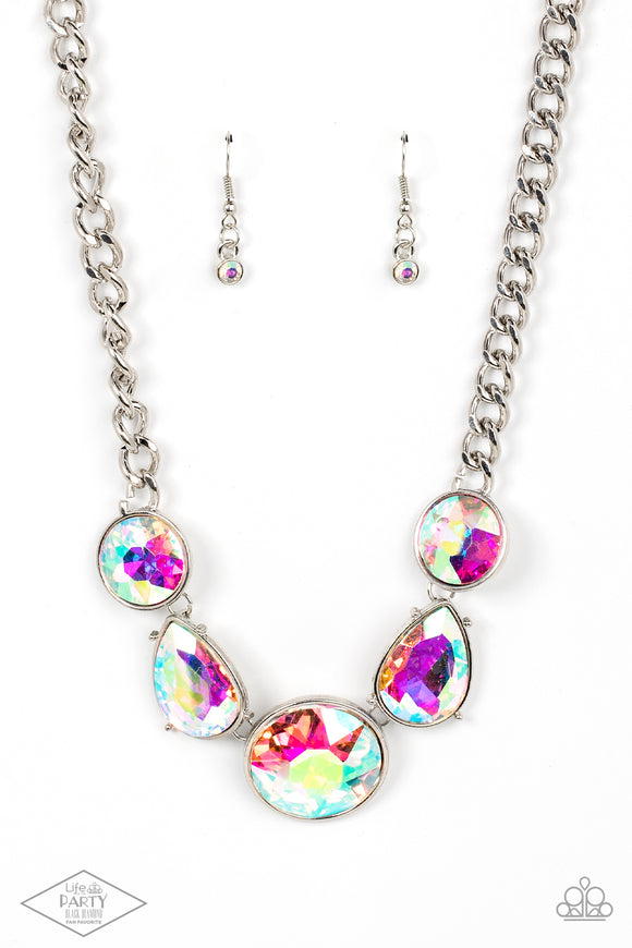 All The Worlds My Stage - Multicolor Paparazzi Necklace All Eyes On U Jewelry 