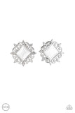 Get Rich Quick White Paparazzi Earrings