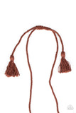 Macrame Mantra Brown Paparazzi Necklace All Eyes On U Jewelry