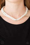 Put On Your Party Dress White Paparazzi Necklace