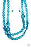 Arctic Art Blue Paparazzi Necklace All Eyes On U Jewelry 