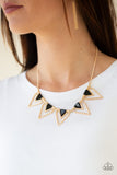The Pack Leader Gold Paparazzi Necklace All Eyes On U Jewelry 