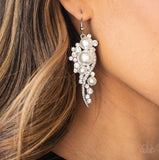 High-End Elegance White Paparazzi Earrings