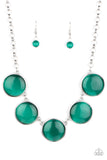 Ethereal Escape Green Paparazzi Necklace All Eyes On U Jewelry