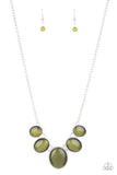 One Can Only GLEAM Green Paparazzi Necklace All Eyes On U