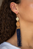 Lotus Garden Blue Paparazzi Earrings